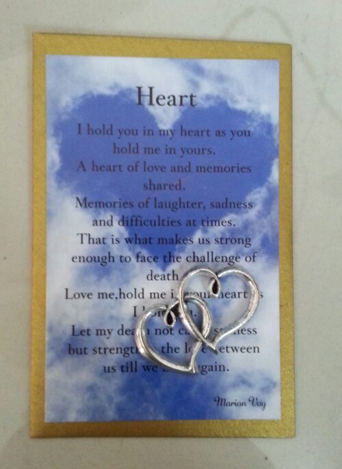 heart card and charm